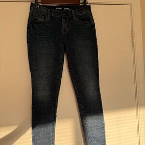 Old Navy Women's Original Blue Skinny Jeans Mid Rise Size 2 Short